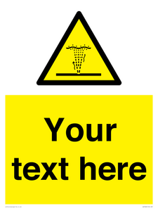 Custom warning geyser water jet